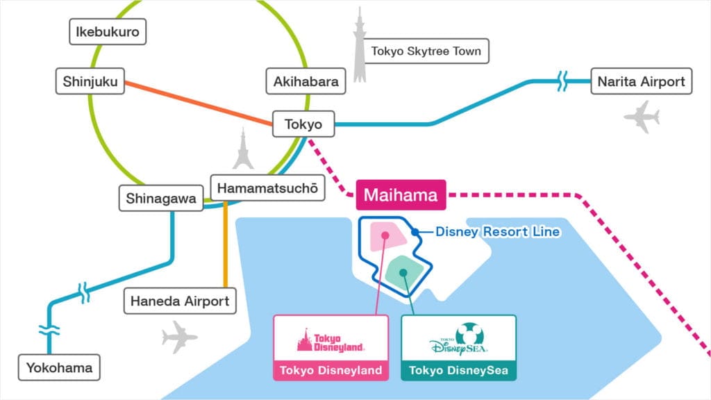 Rute Tokyo Disney Resort