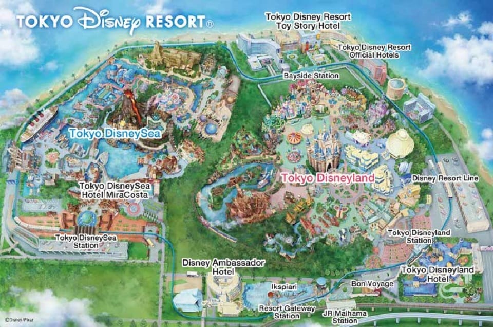 Map Tokyo Disney Resort