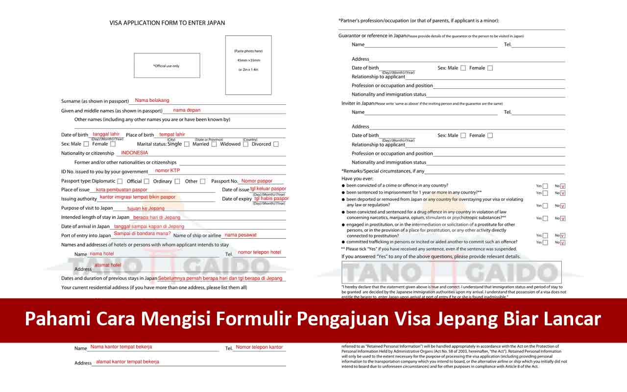 Pahami Cara Mengisi Formulir Pengajuan Visa Jepang Biar Lancar