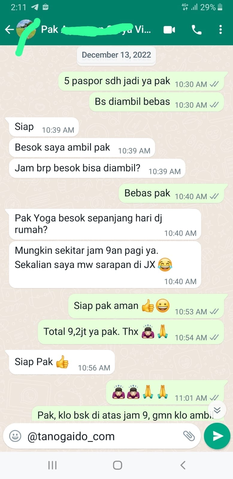 testimoni jasa tour guide online jepang