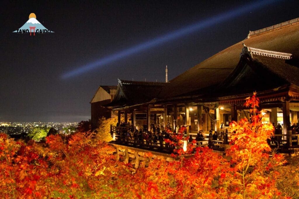 Iluminasi Musim Gugur di Kuil Kiyomizudera