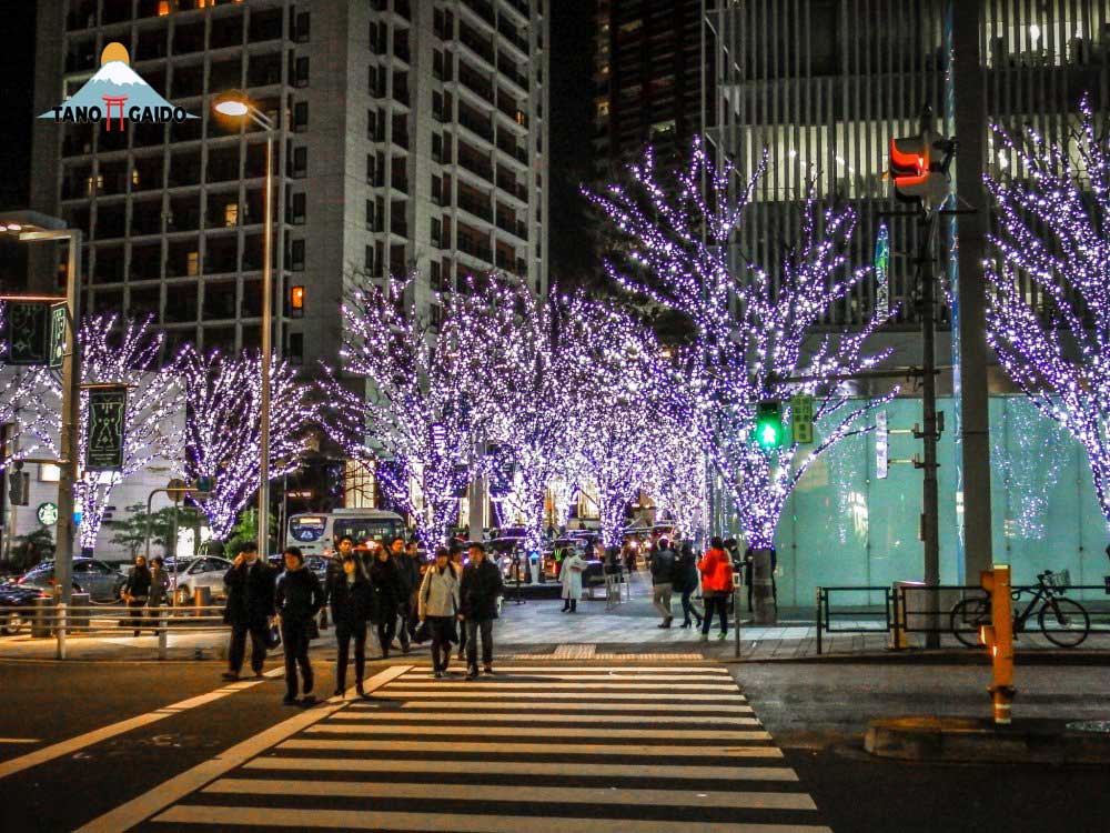 Iluminasi Natal di Roppongi Hills