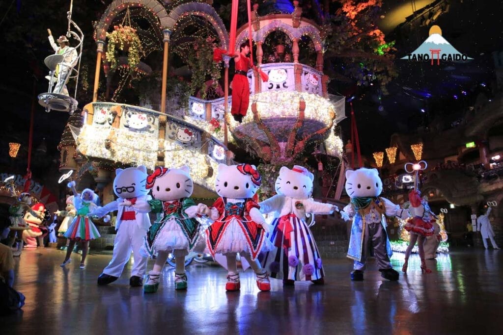 Parade tarian di Sanrio Puroland