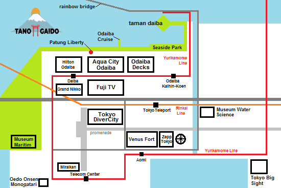 Tempat Wisata di Odaiba Jepang