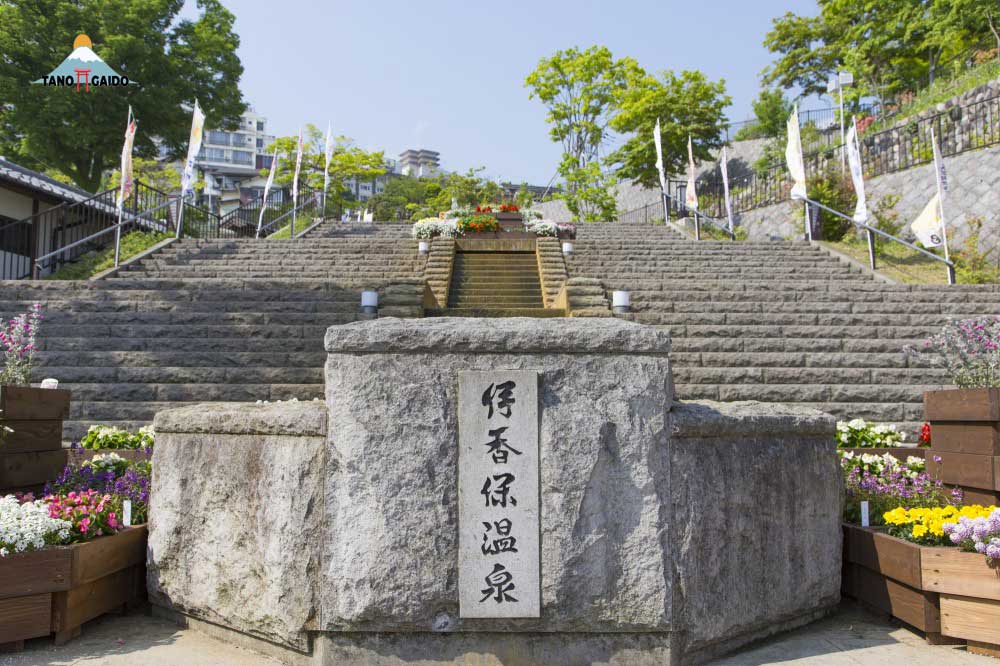 tangga batu di Ikaho Onsen