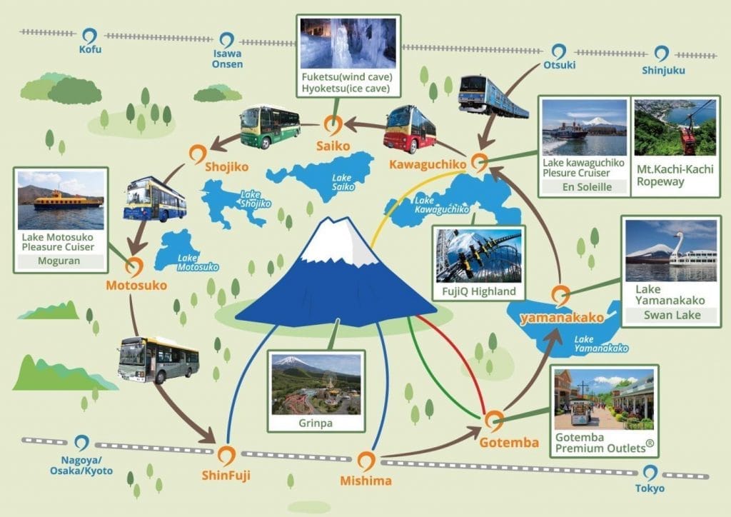 Mt Fuji Pass Map