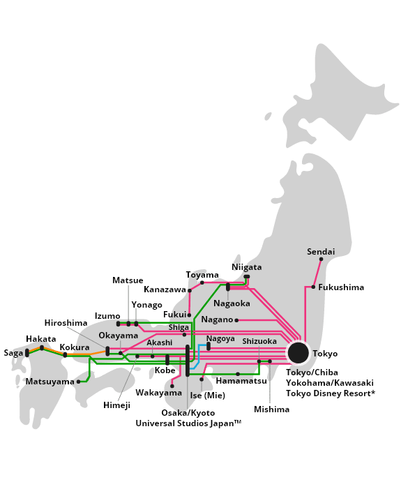 japan bus pass map