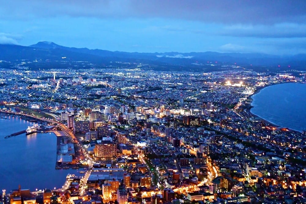 Panorama Malam dari Gunung Hakodate