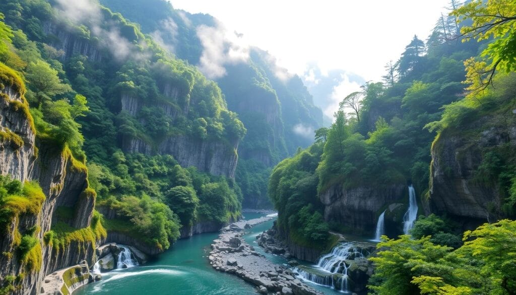 Pemandangan Takachiho Gorge