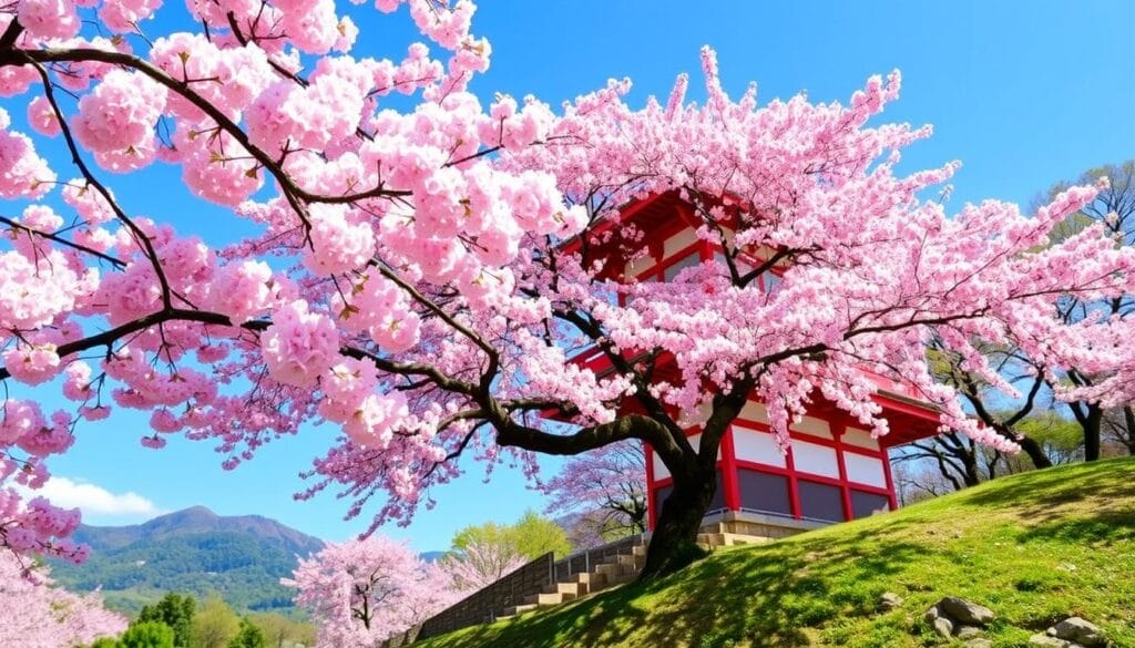 Gambar paket tour cherry blossom di Jepang
