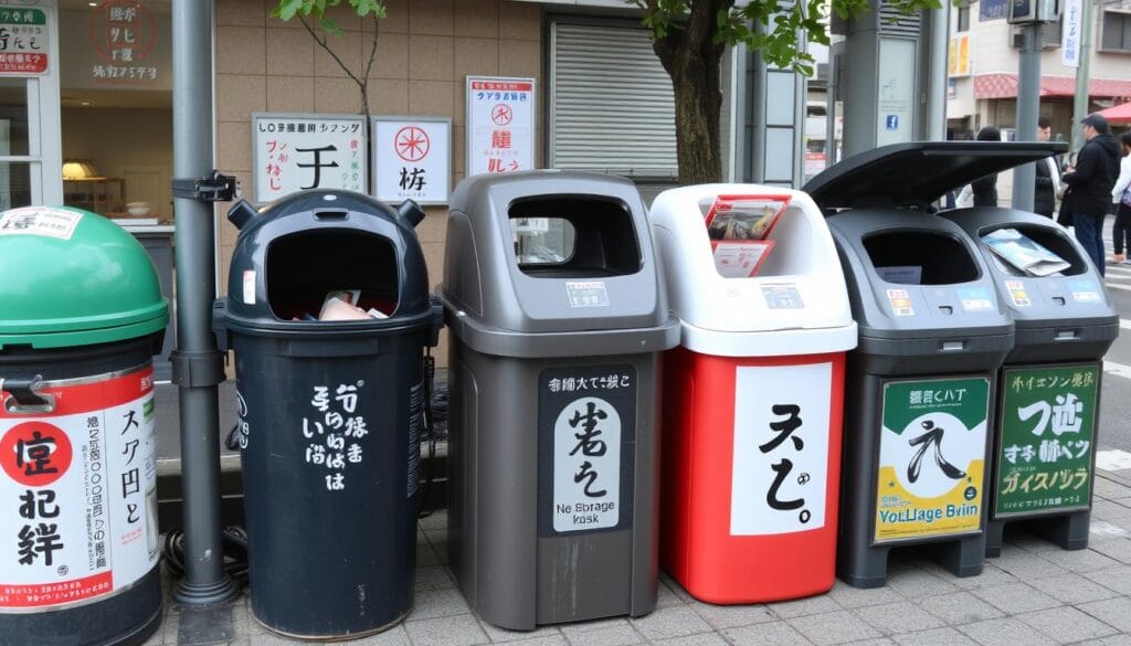 tempat buang sampah di jepang untuk turis
